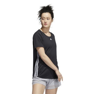 Adidas 3-Streifen T-Shirt Damen - CBLACK/FTWWHT/CBLACK,||