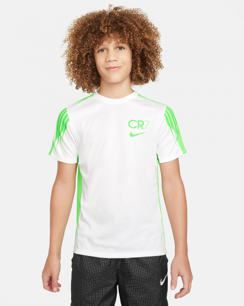 Nike CR7 T-Shirt Kinder - WHITE/CRIMSON TINT,||