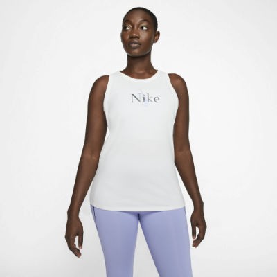Nike Yoga Dri-FIT Tank Damen - SUMMIT WHITE/REFLECT BLACK