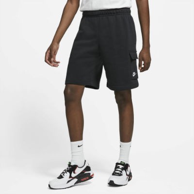 Nike Sportswear Club Fleece-Shorts - BLACK/WHITE,||