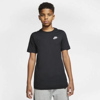 Nike Sportswear T-Shirt Kinder - BLACK/WHITE