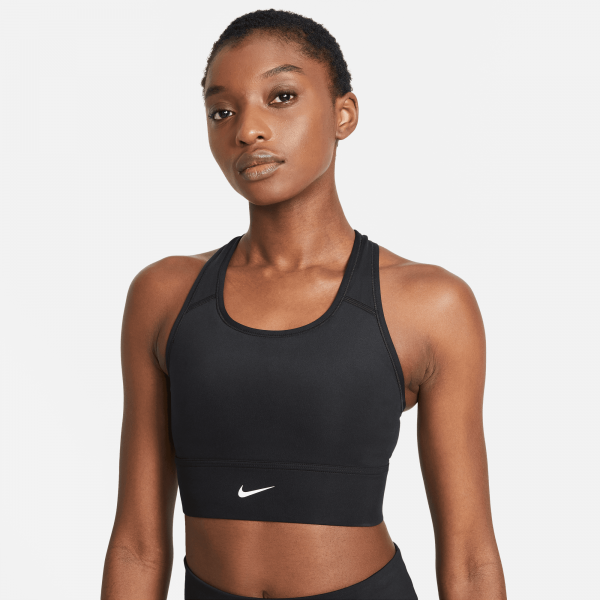 Nike Dri-FIT Swoosh Sport-BH Damen - BLACK/WHITE,||
