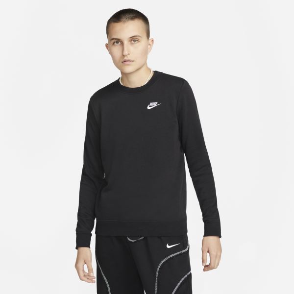 Nike Club-Fleece-Sweatshirt Damen - BLACK/WHITE,||