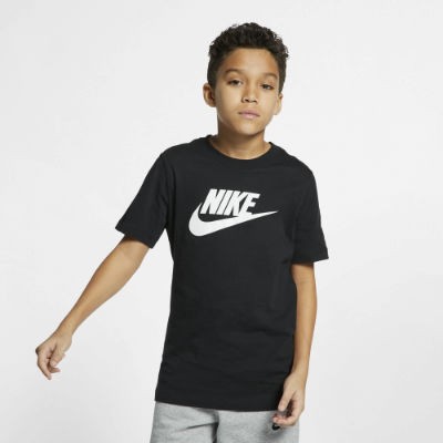 Nike Sportswear T-Shirt Kinder - BLACK/WHITE,||