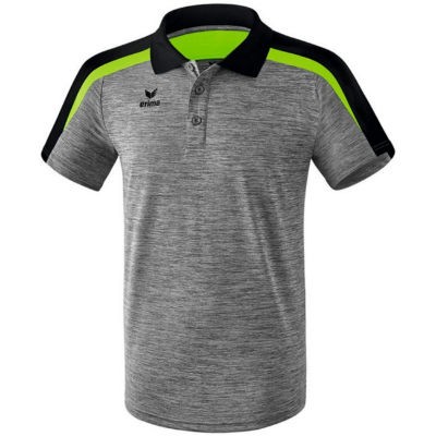 Erima Liga Line 2.0 Poloshirt Function - greymelange/black/green gecko