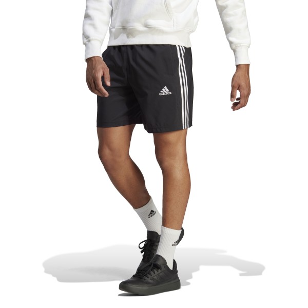 Adidas Essentials Chelsea 3-Streifen Shorts - CBLACK/FTWWHT/CBLACK,||