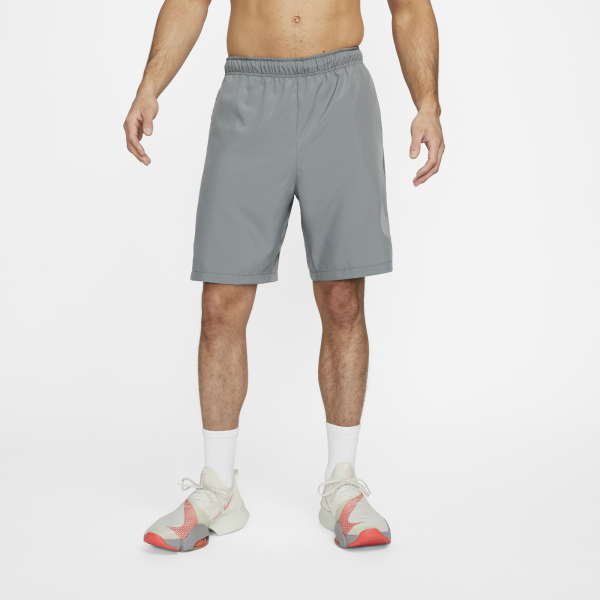 Nike Dri-FIT Shorts - MEDIUM GREY/WHITE/(WHITE),||