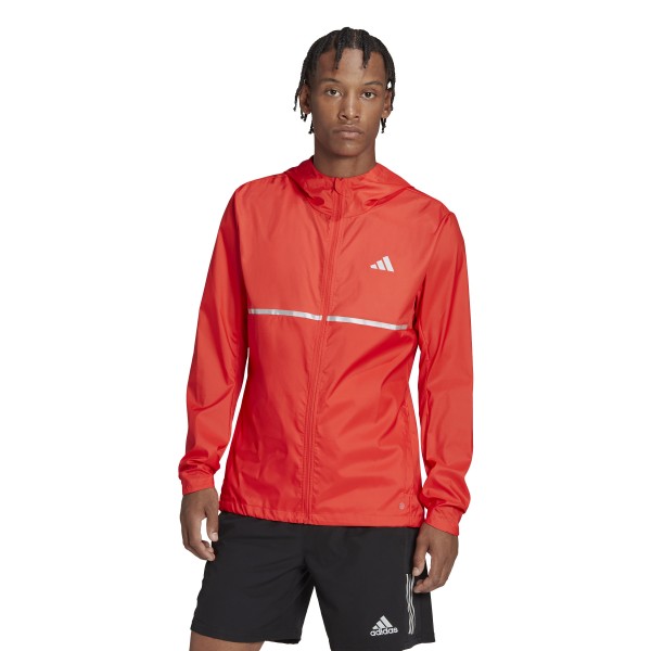 Adidas Own the Run Jacke - BLACK/RUNWHT/RED,||